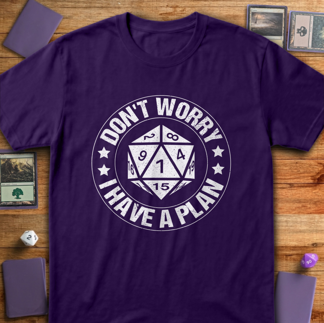 I Have a Plan Badge - Purple