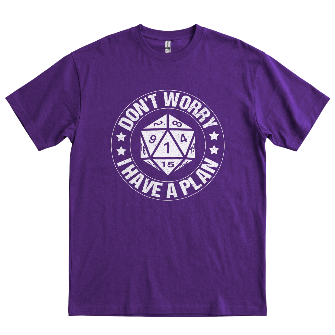 I Have a Plan Badge - Purple