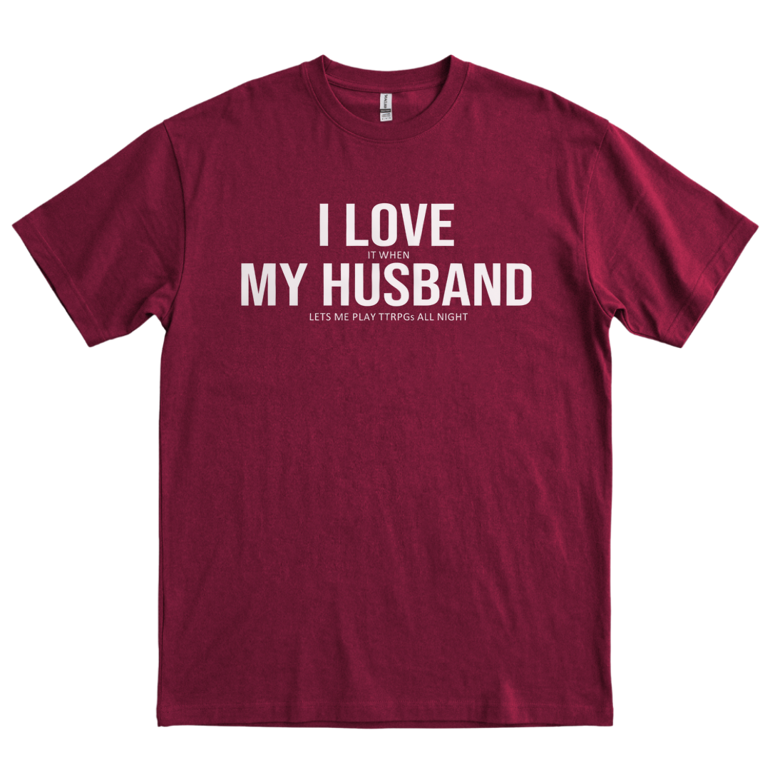 I Love My Husband - Maroon