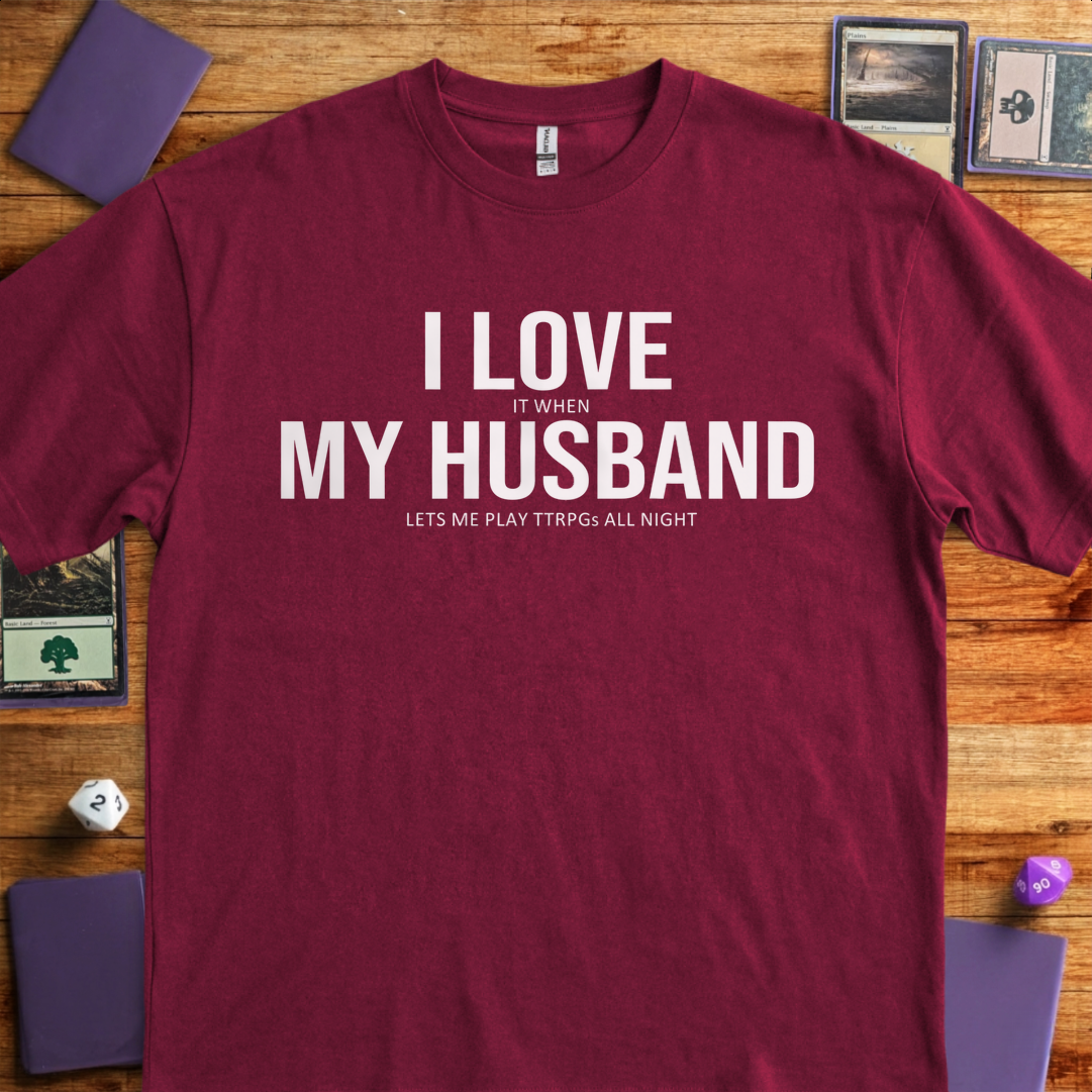 I Love My Husband - Maroon