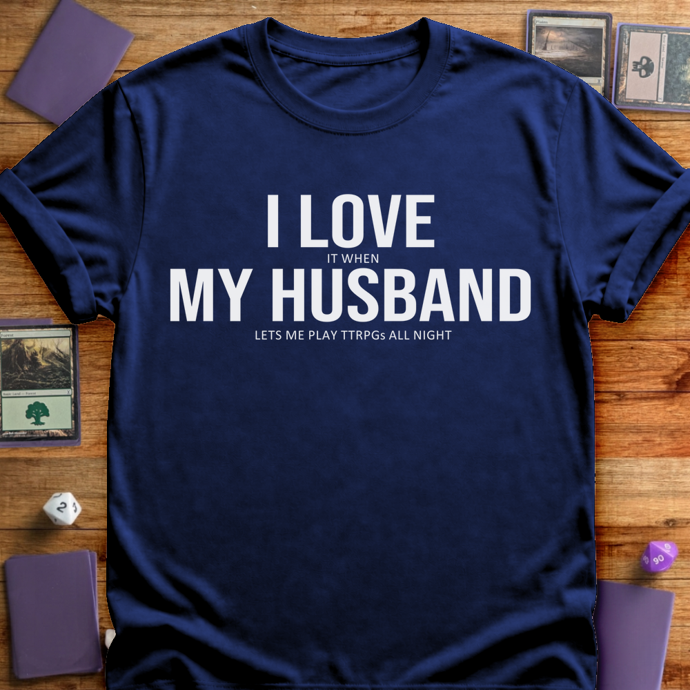 I Love My Husband - Navy