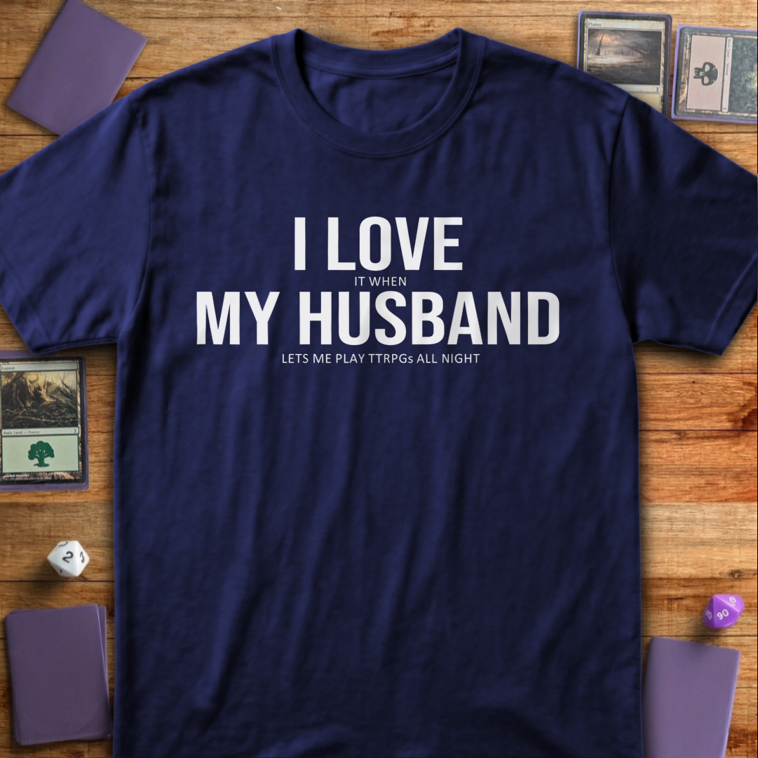 I Love My Husband - Navy