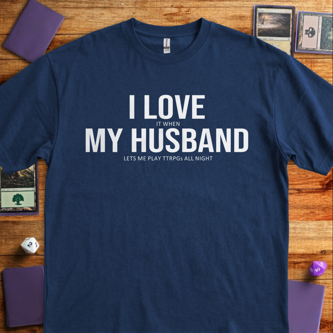 I Love My Husband - Navy