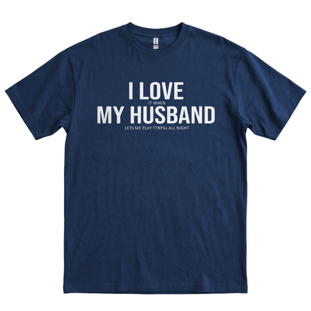 I Love My Husband - Navy