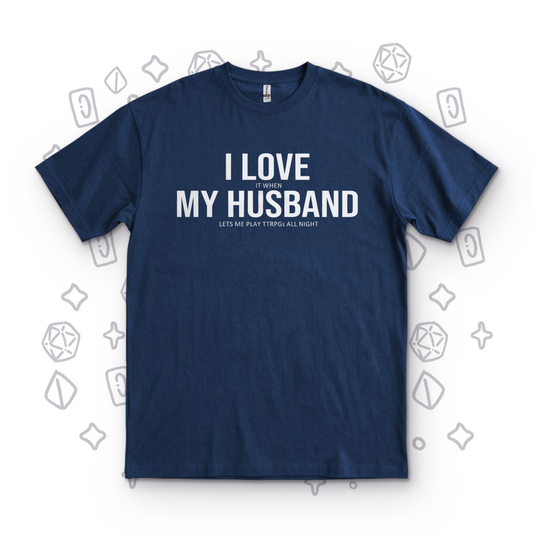 I Love My Husband - Navy