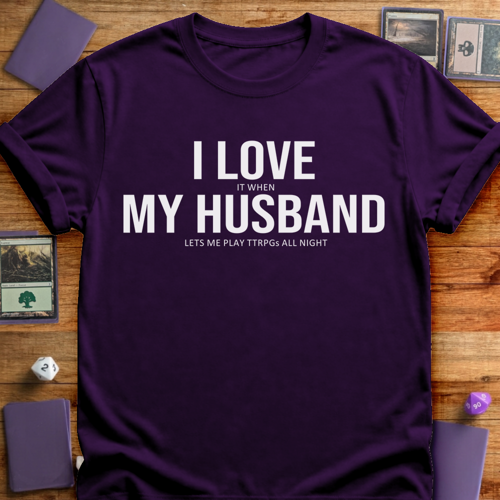 I Love My Husband - Purple