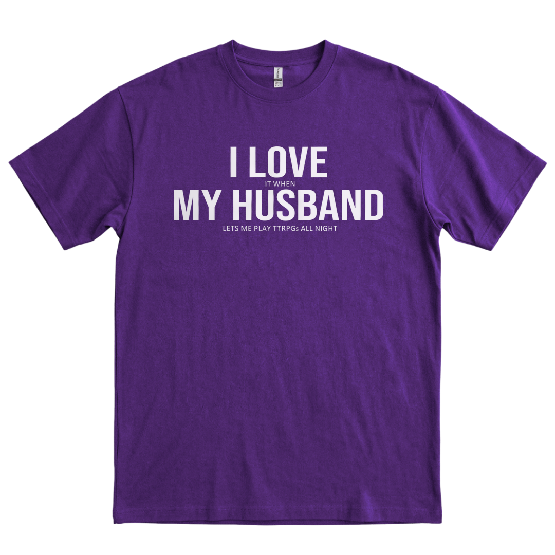 I Love My Husband - Purple