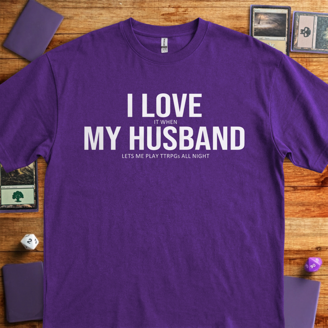 I Love My Husband - Purple