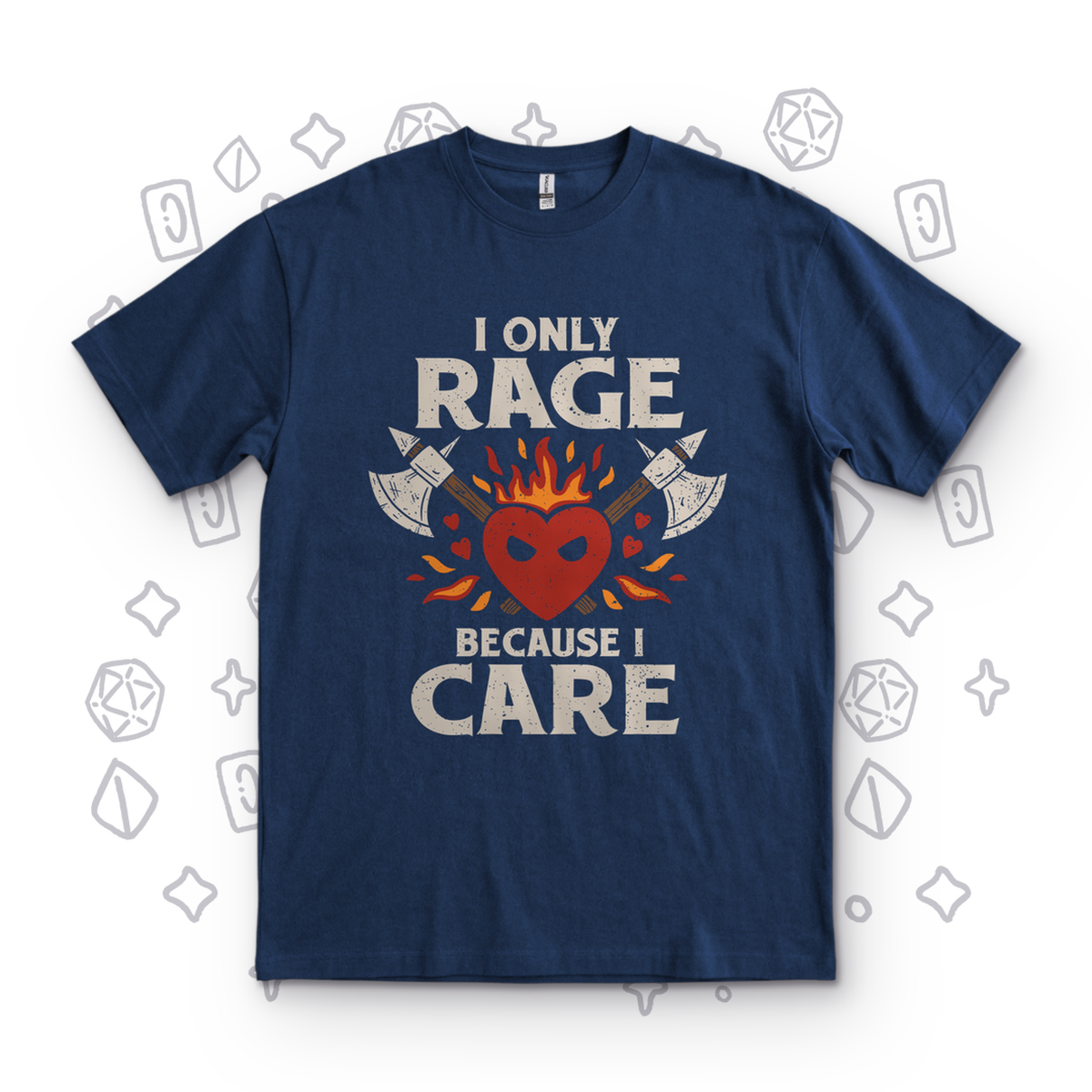 I Only Rage Because I Care - Navy