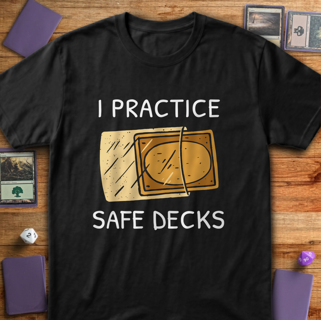 I Practice Safe Decks T-Shirt - Black