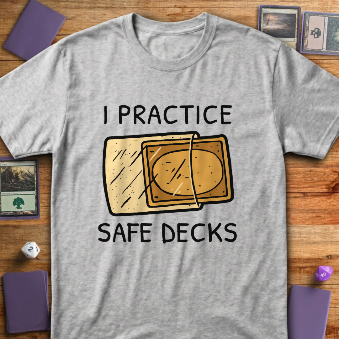 I Practice Safe Decks T-Shirt - Sport Grey