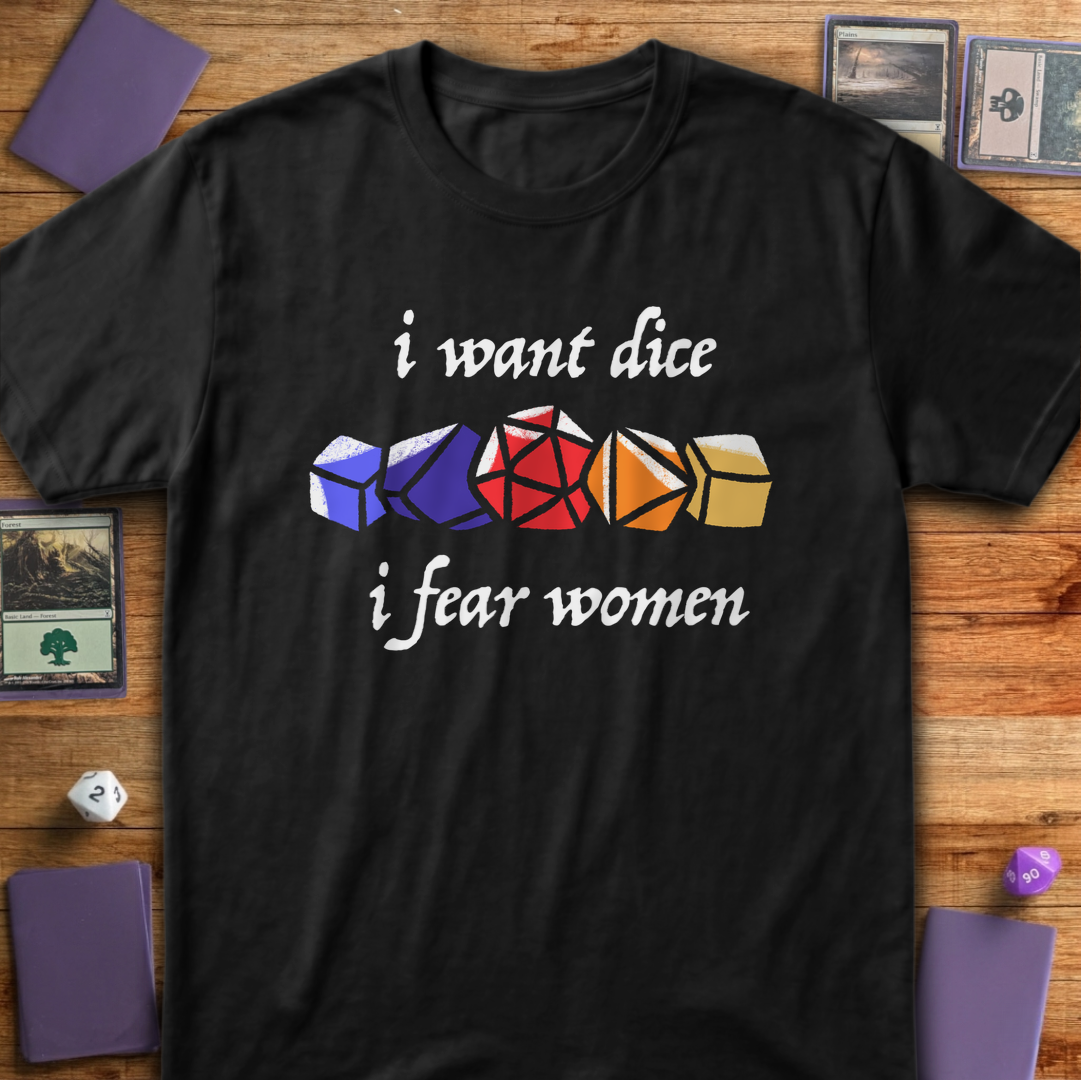 I Want Dice - Black