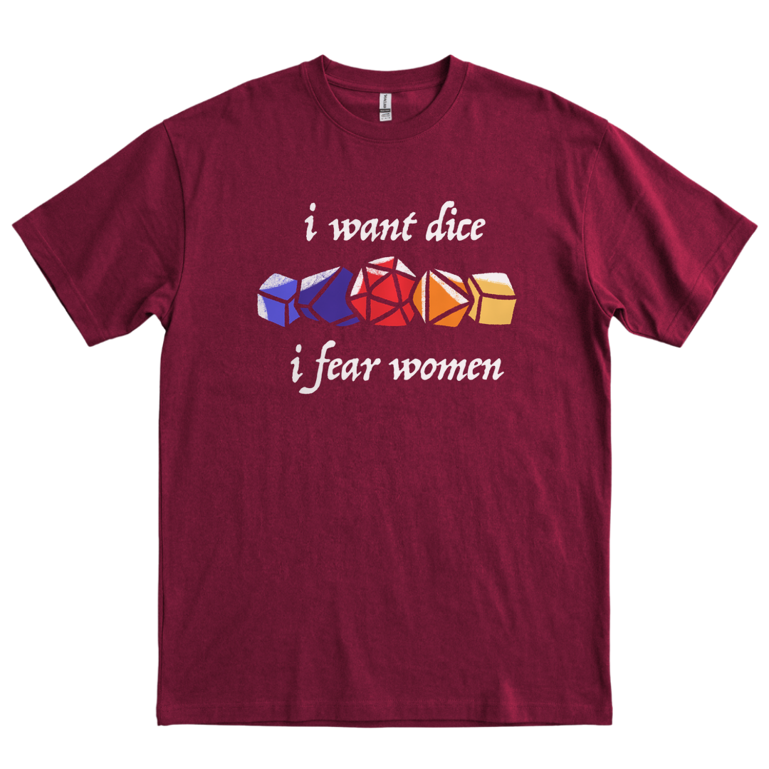 I Want Dice - Maroon