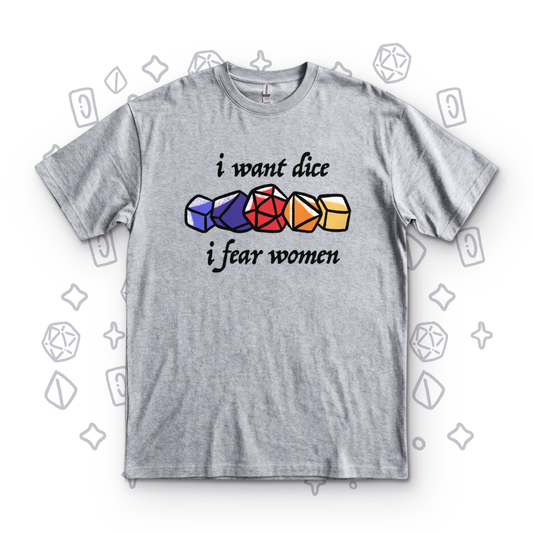 I Want Dice - Sport Grey