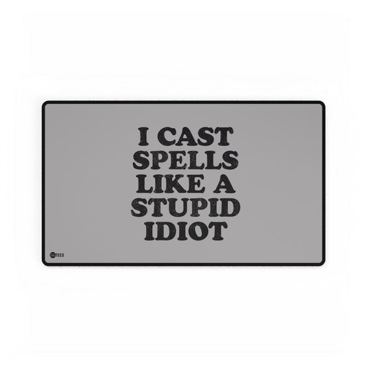 Stupid Idiot Premium Stitched Playmat - 24"x14"
