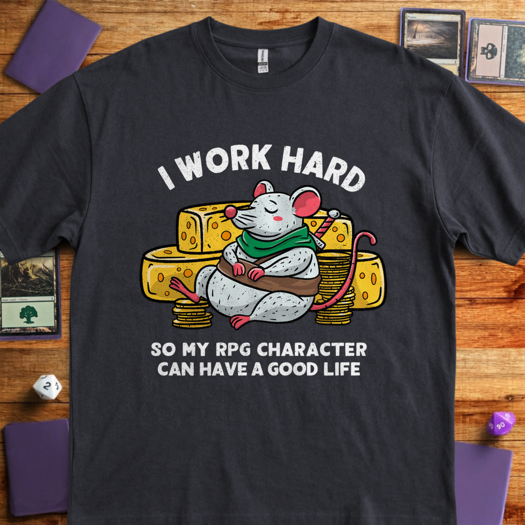 I Work Hard - Black