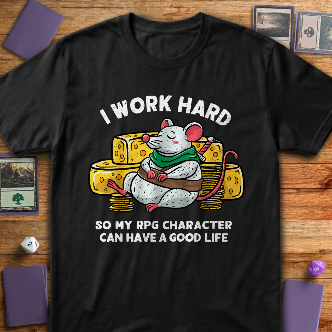 I Work Hard - Black