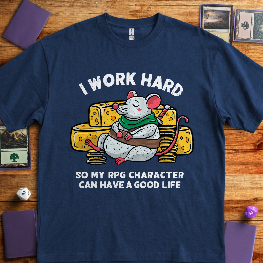 I Work Hard - Navy