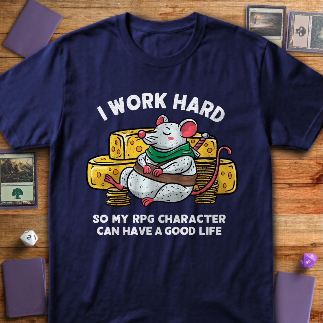 I Work Hard - Navy