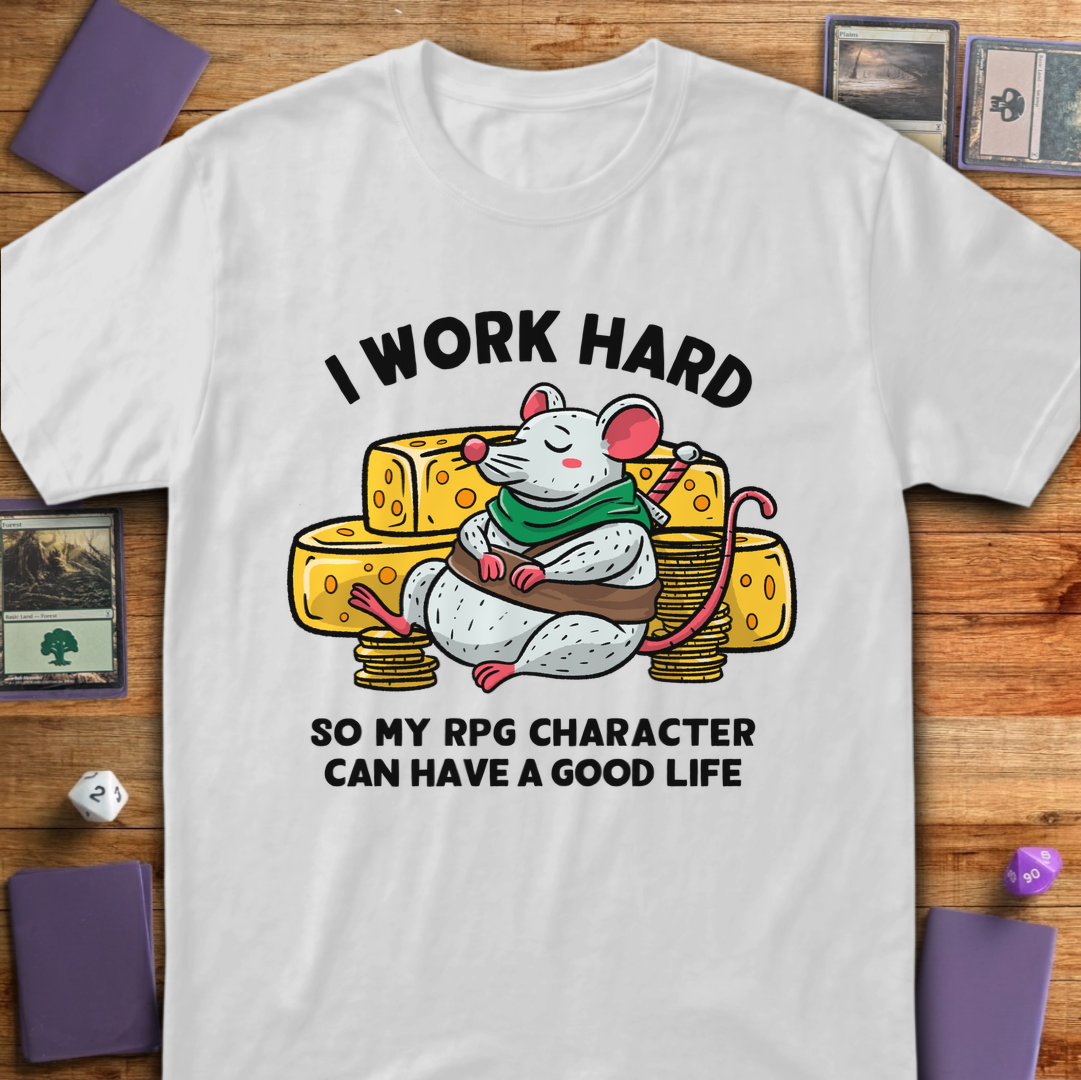 I Work Hard - White