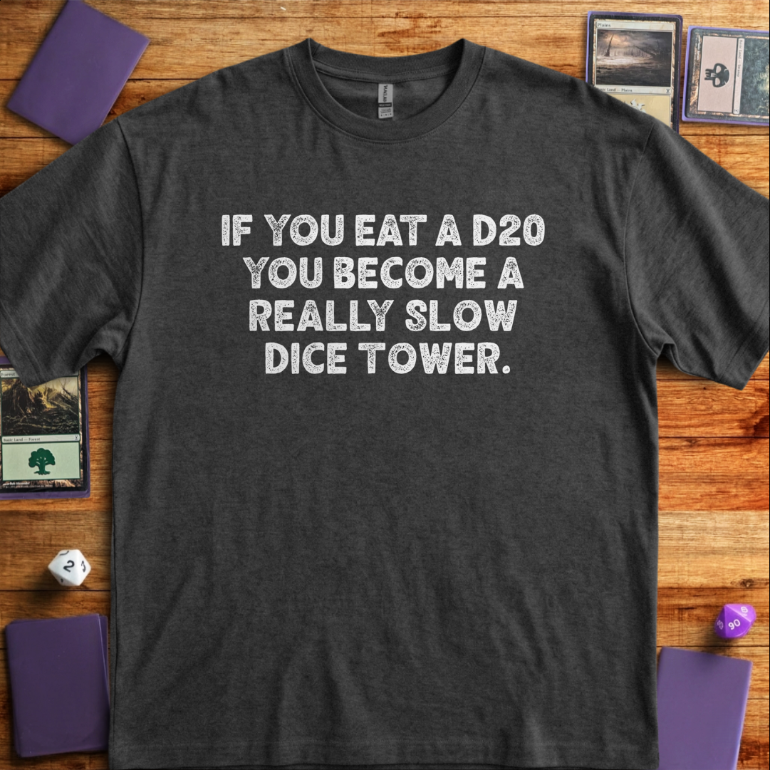 If You Eat a D20 - Dark Heather Grey