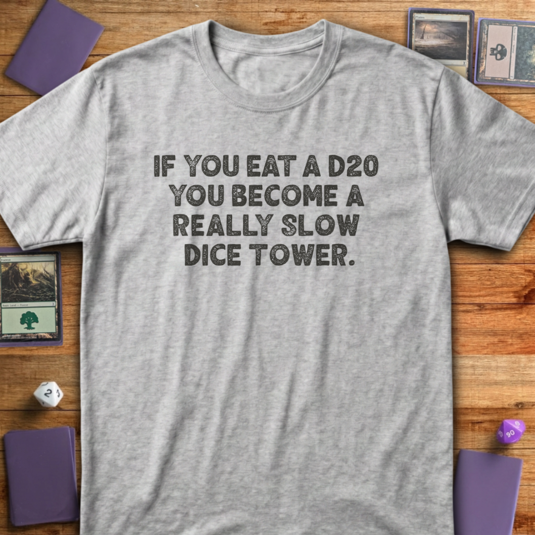 If You Eat a D20 - Sport Grey