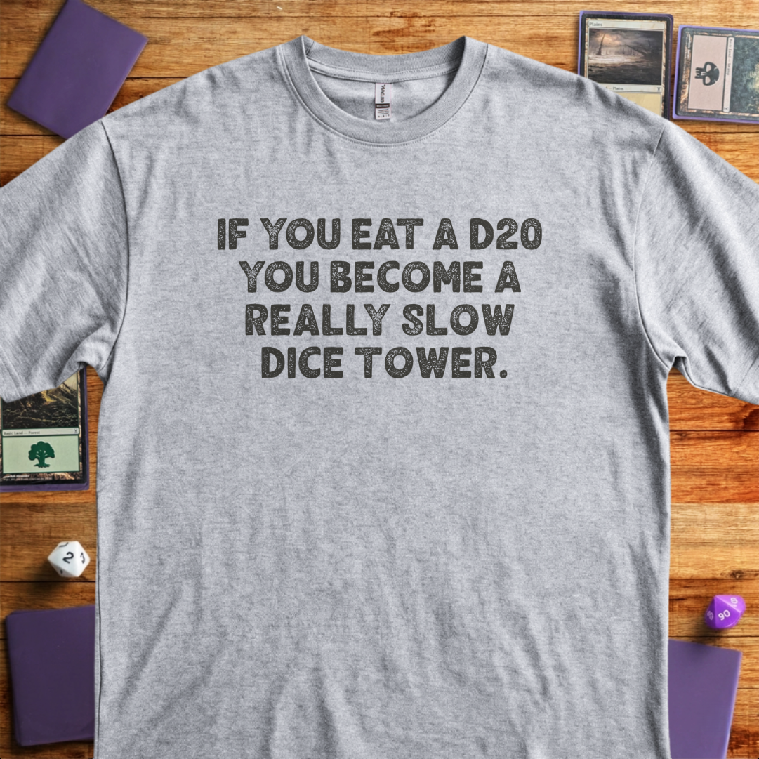 If You Eat a D20 - Sport Grey