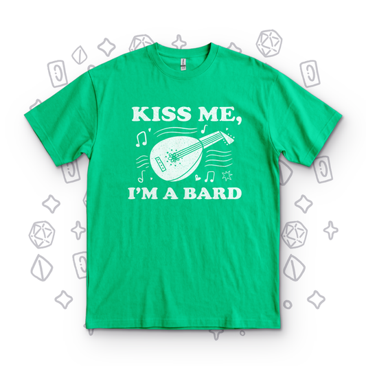 Kiss Me I'm a Bard - Irish Green