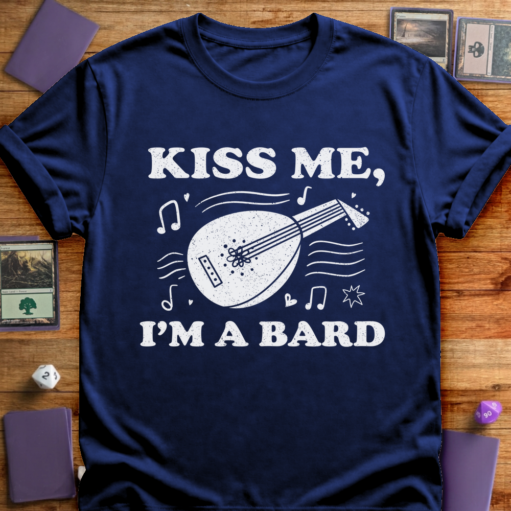 Kiss Me I'm a Bard - Navy