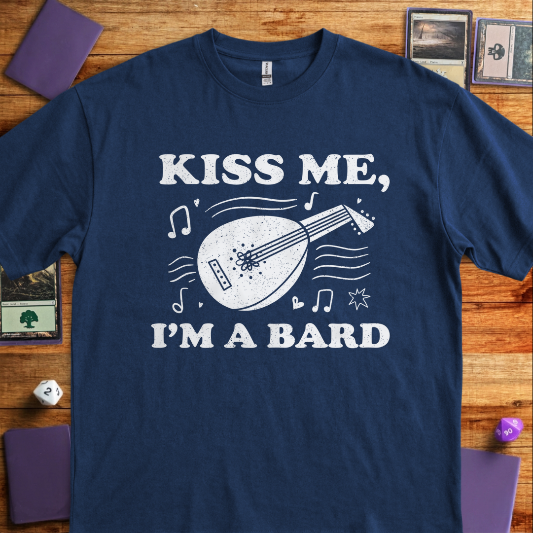 Kiss Me I'm a Bard - Navy