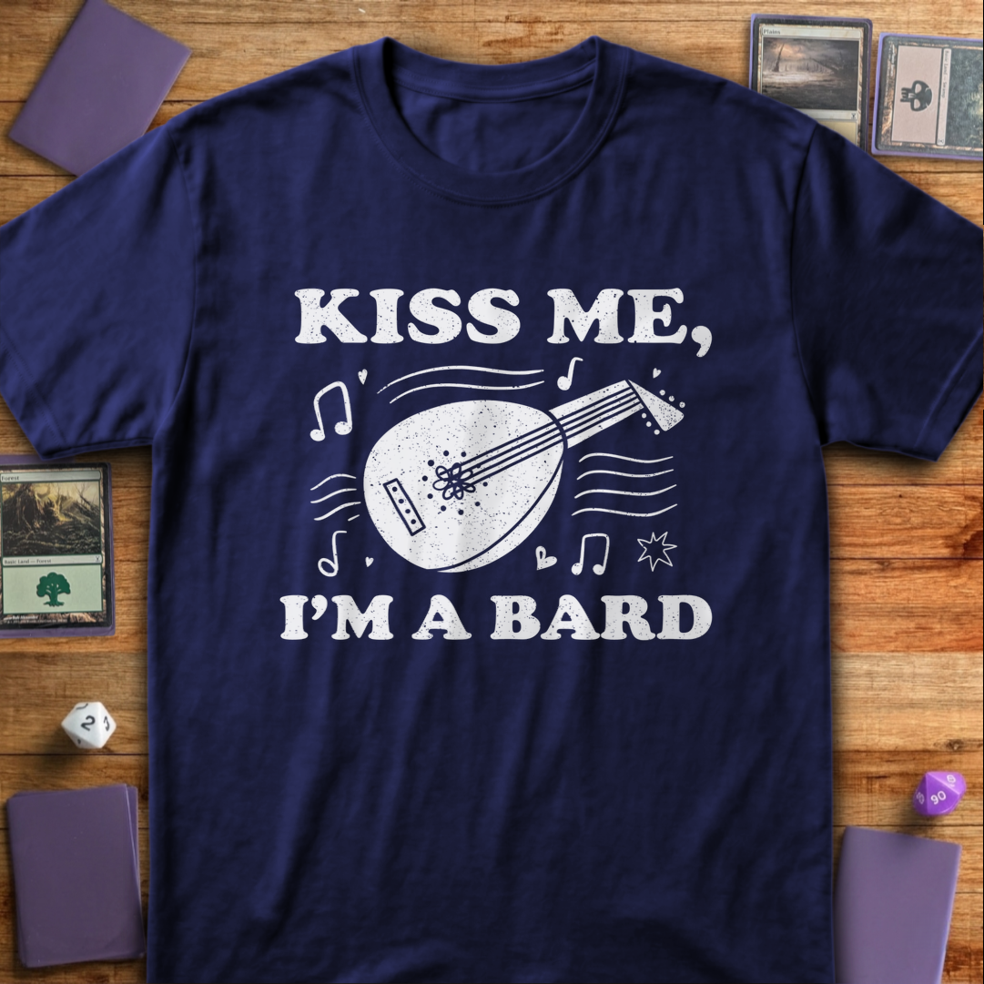 Kiss Me I'm a Bard - Navy