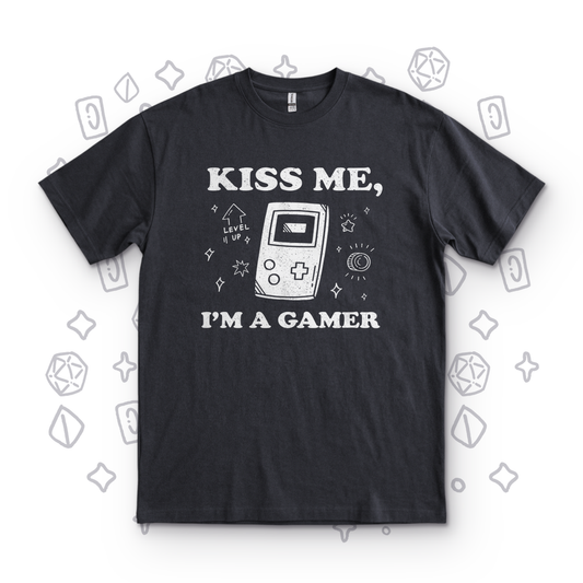 Kiss Me I'm a Gamer - Black