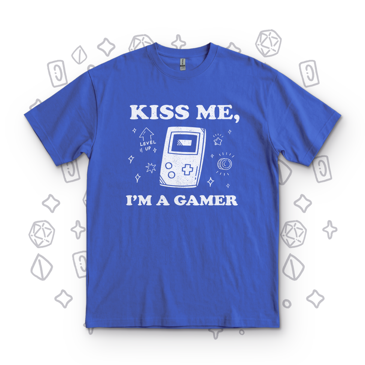 Kiss Me I'm a Gamer - Metro Blue