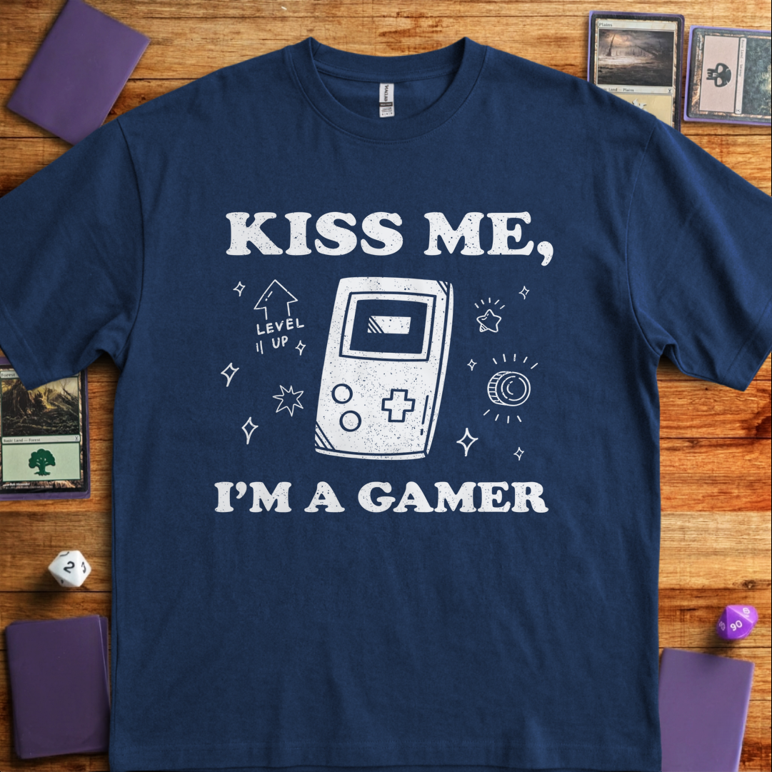 Kiss Me I'm a Gamer - Navy