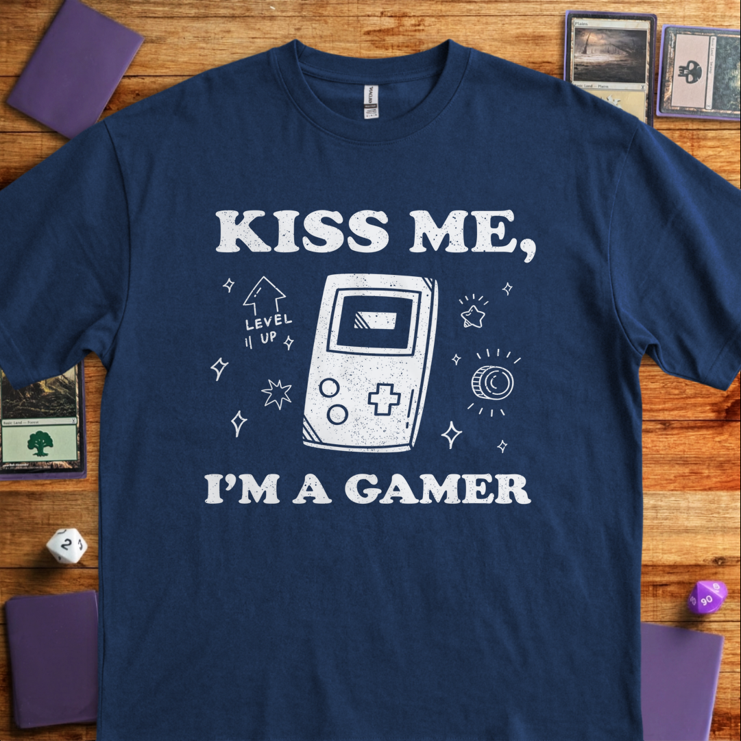 Kiss Me I'm a Gamer - Navy