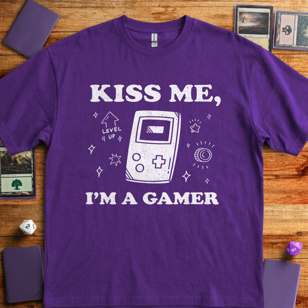 Kiss Me I'm a Gamer - Purple