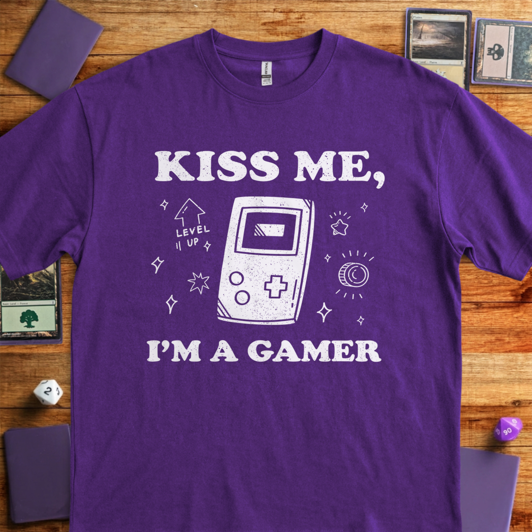 Kiss Me I'm a Gamer - Purple