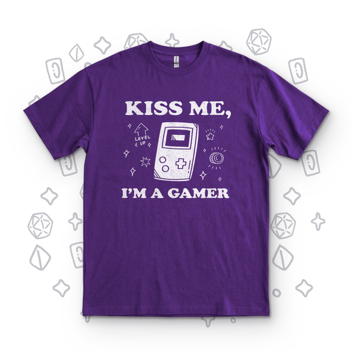 Kiss Me I'm a Gamer - Purple