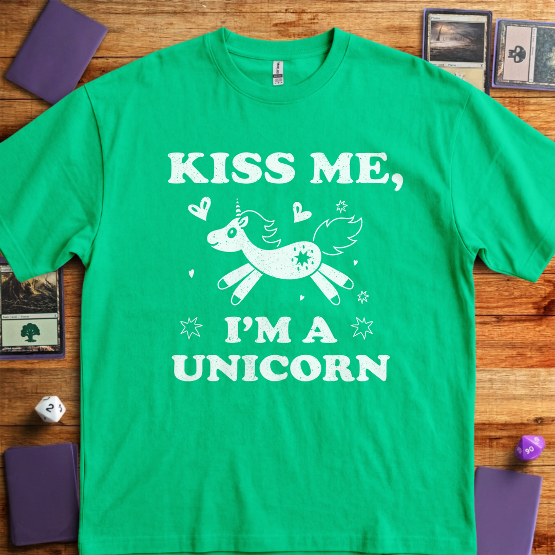 Kiss Me I'm a Unicorn - Irish Green
