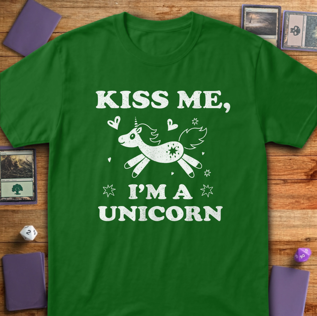 Kiss Me I'm a Unicorn - Irish Green