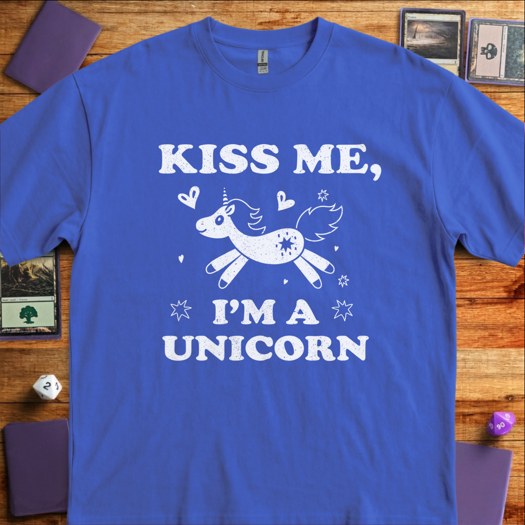 Kiss Me I'm a Unicorn - Metro Blue
