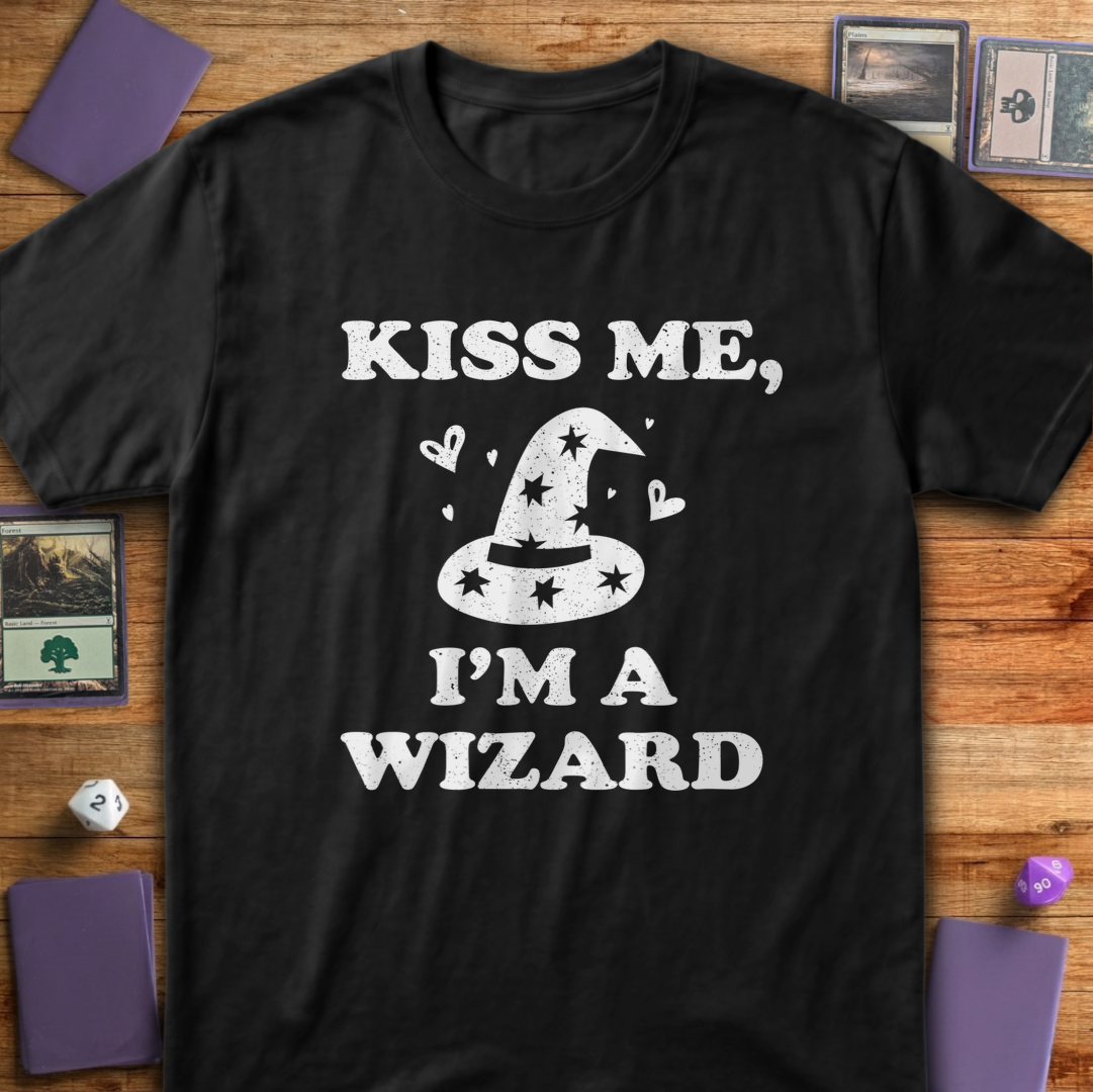 Kiss Me I'm a Wizard - Black