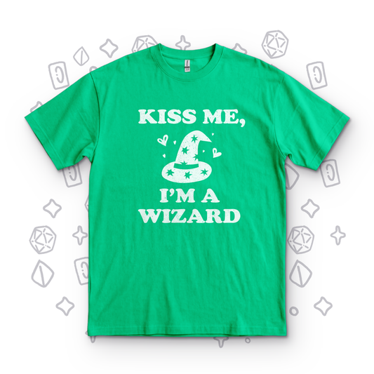 Kiss Me I'm a Wizard - Irish Green