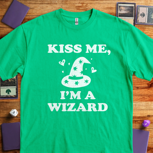 Kiss Me I'm a Wizard - Irish Green