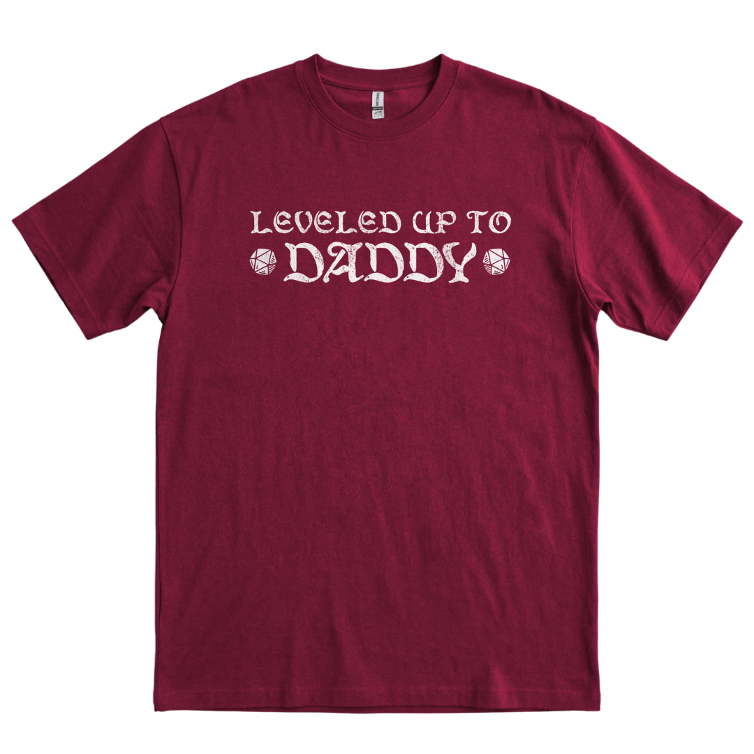 Leveled Up To Daddy - Maroon