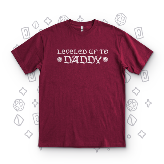 Leveled Up To Daddy - Maroon