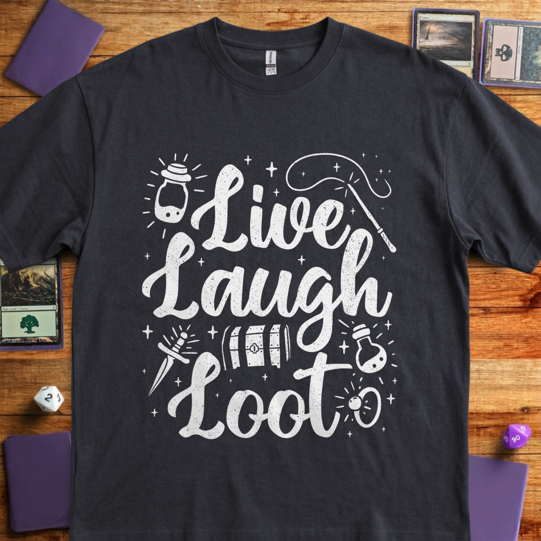 Live Laugh Loot - Black
