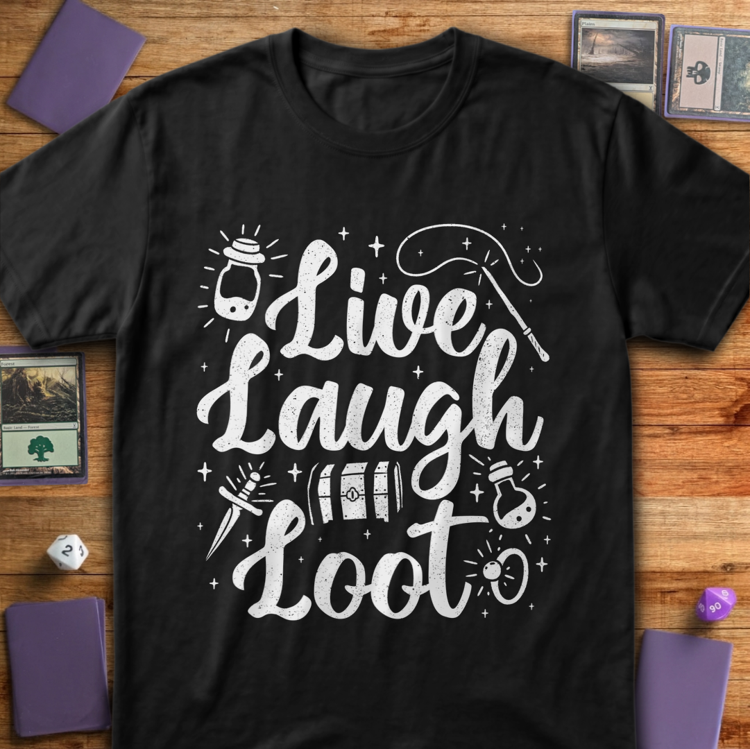 Live Laugh Loot - Black