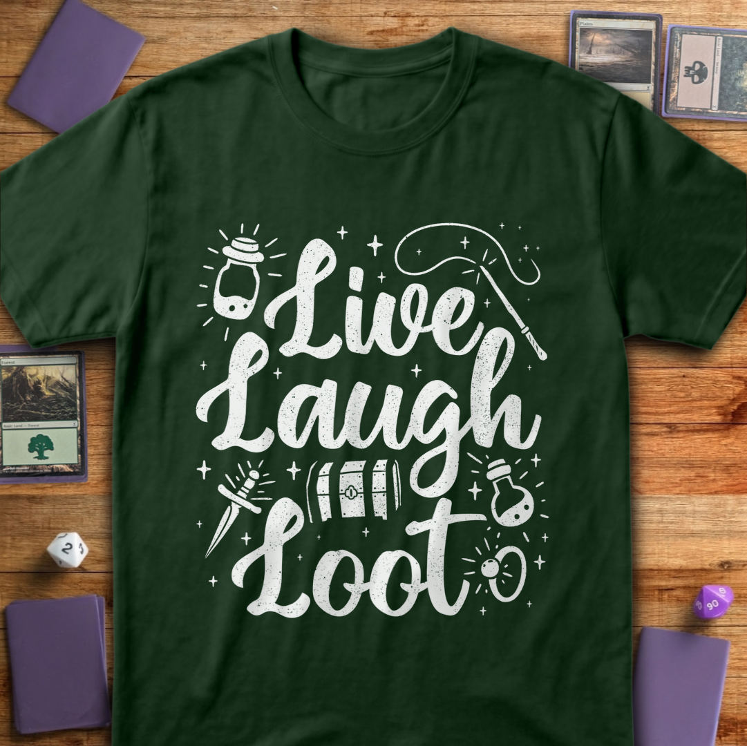 Live Laugh Loot - Forest Green