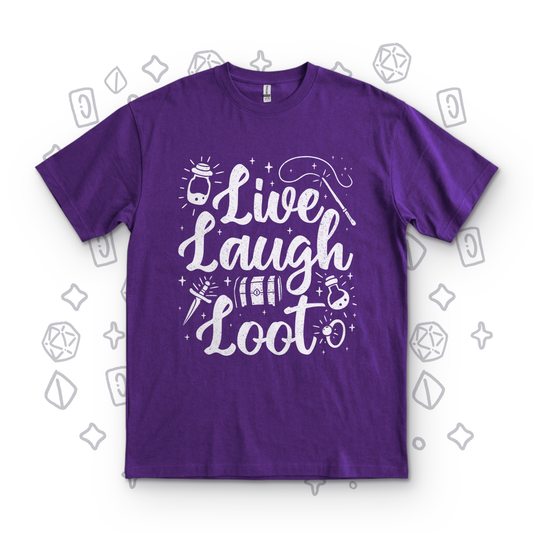 Live Laugh Loot - Purple
